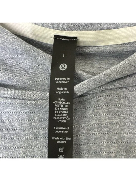 Lululemon Drysense Training Hoodie Blue Mens Large - Picture 3 of 11